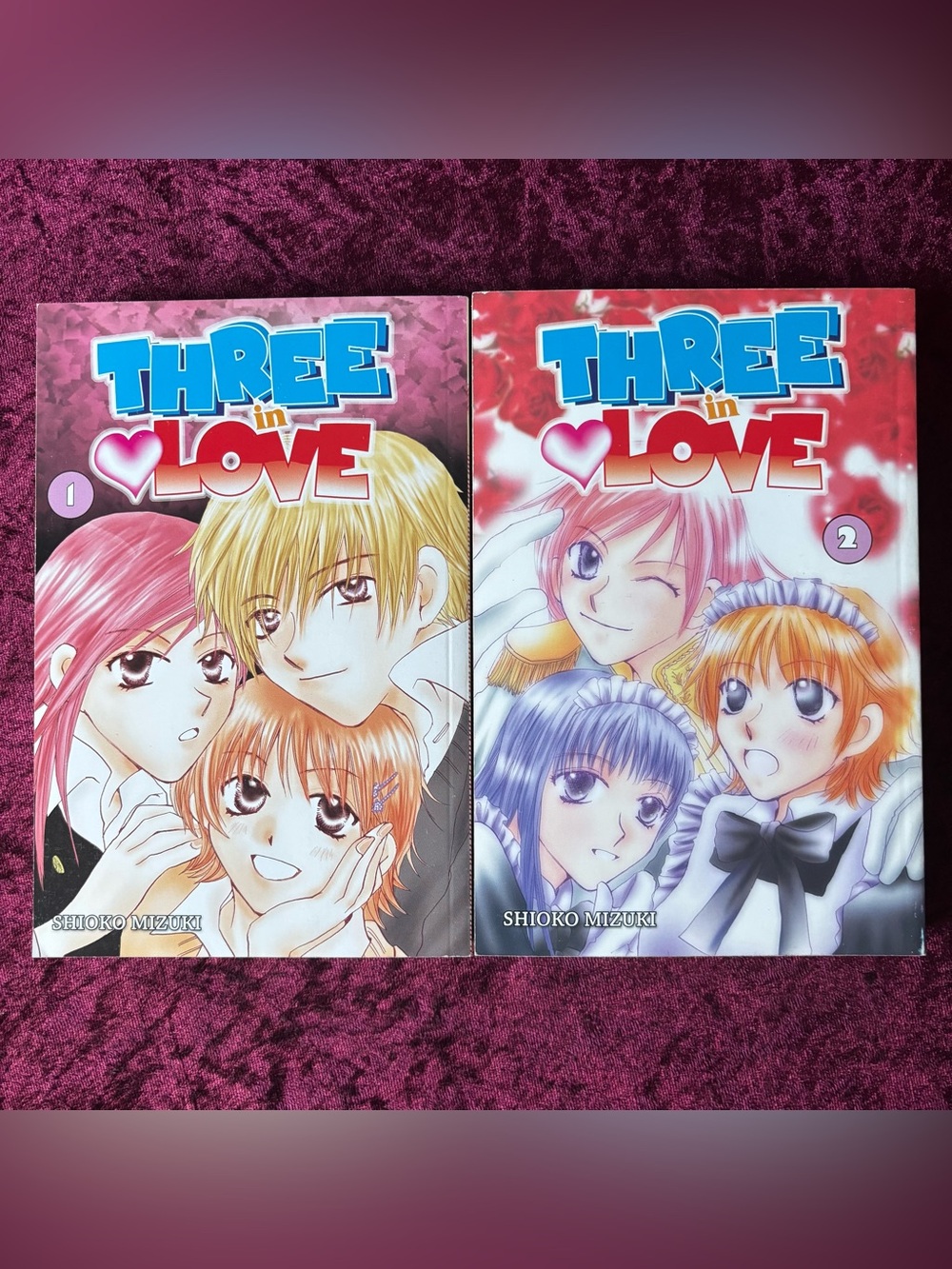 Three in Love Volumes 1-2 Manga